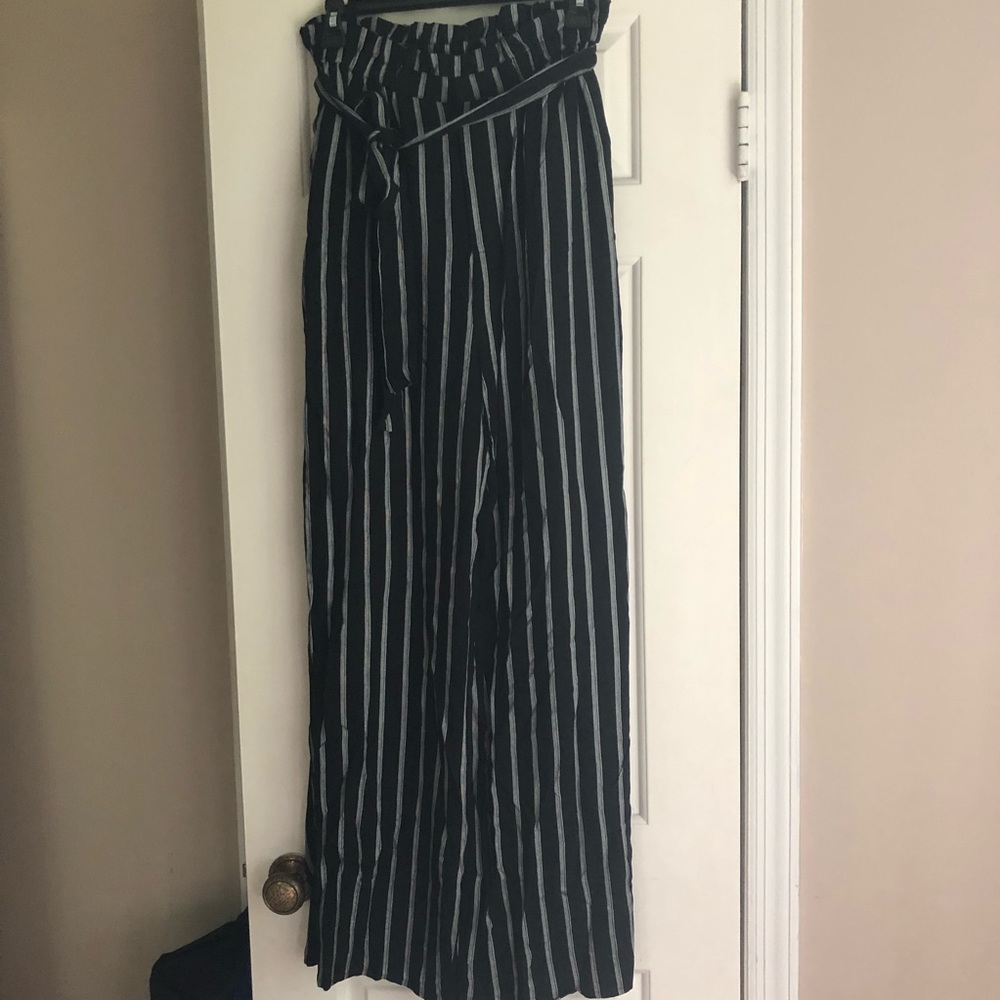 Soft Pin-Striped Pants